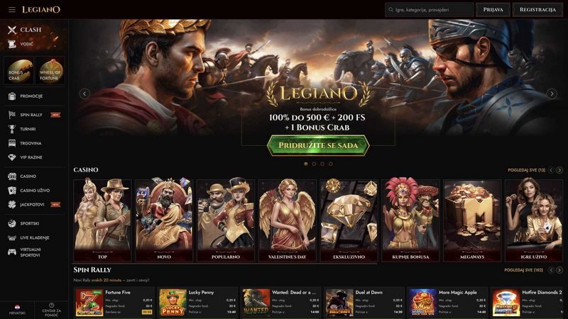 Avaliação do Cassino Legiano Avaliação do Cassino Legiano